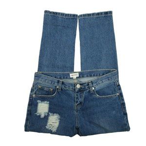 Super Down Jeans distressed  cut out knees sz 26